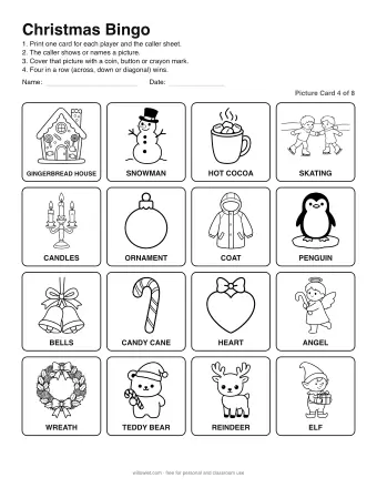 Preview of Christmas Bingo: Picture Card 4 of 8