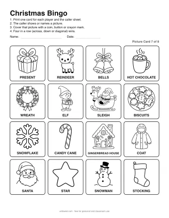 Preview of Christmas Bingo: Picture Card 7 of 8
