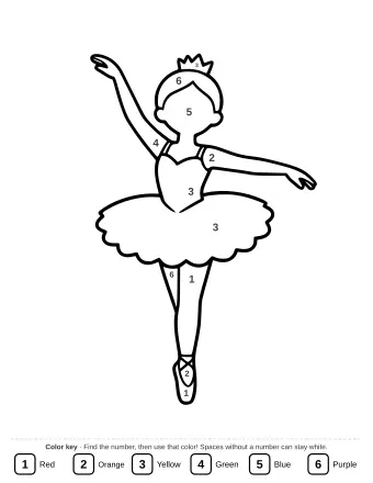 Line art of the Sugar Plum Fairy for coloring